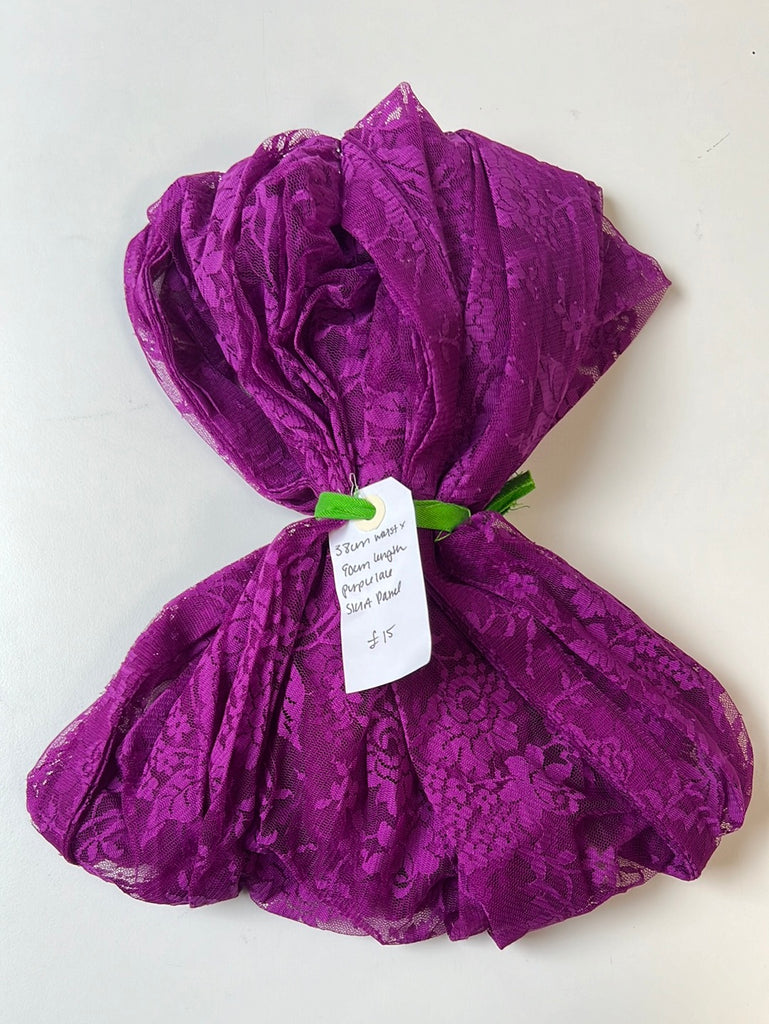 Purple Lace Skirt Panel Remnant