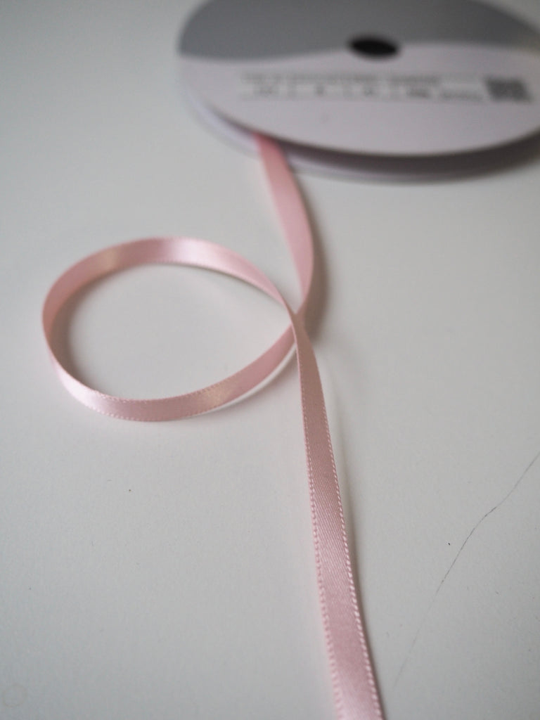 Shindo Pink Double Faced Satin Ribbon 6mm