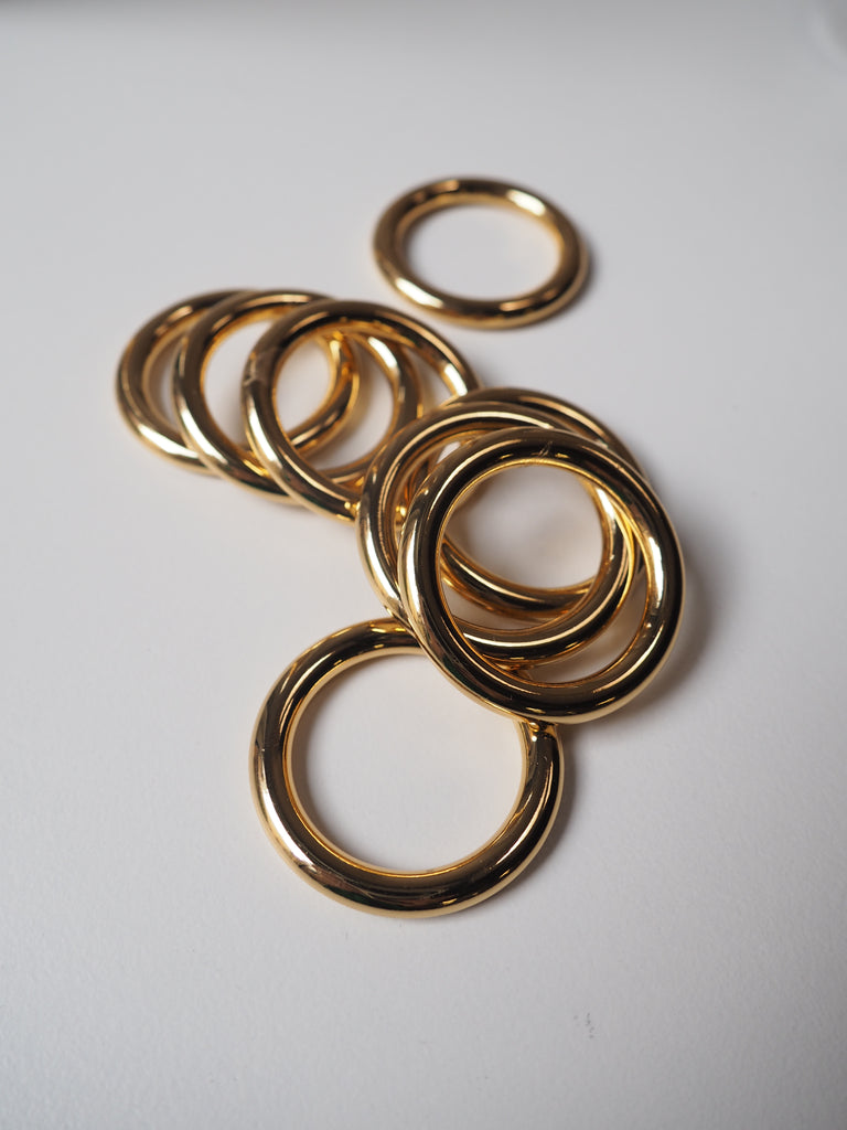 Gold Chunky Ring 34mm