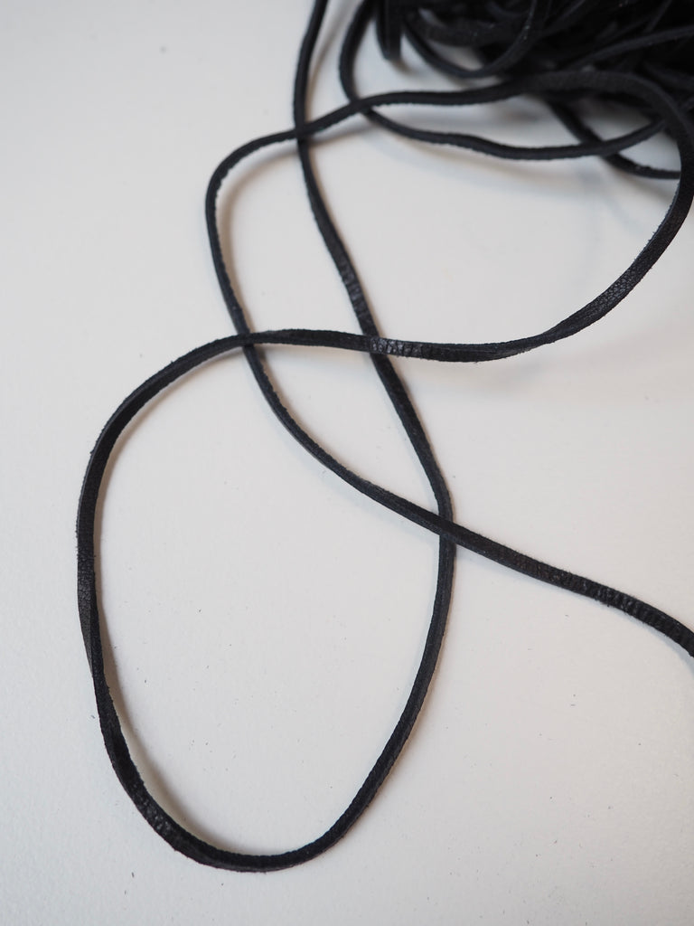Black Leather Cord 2mm