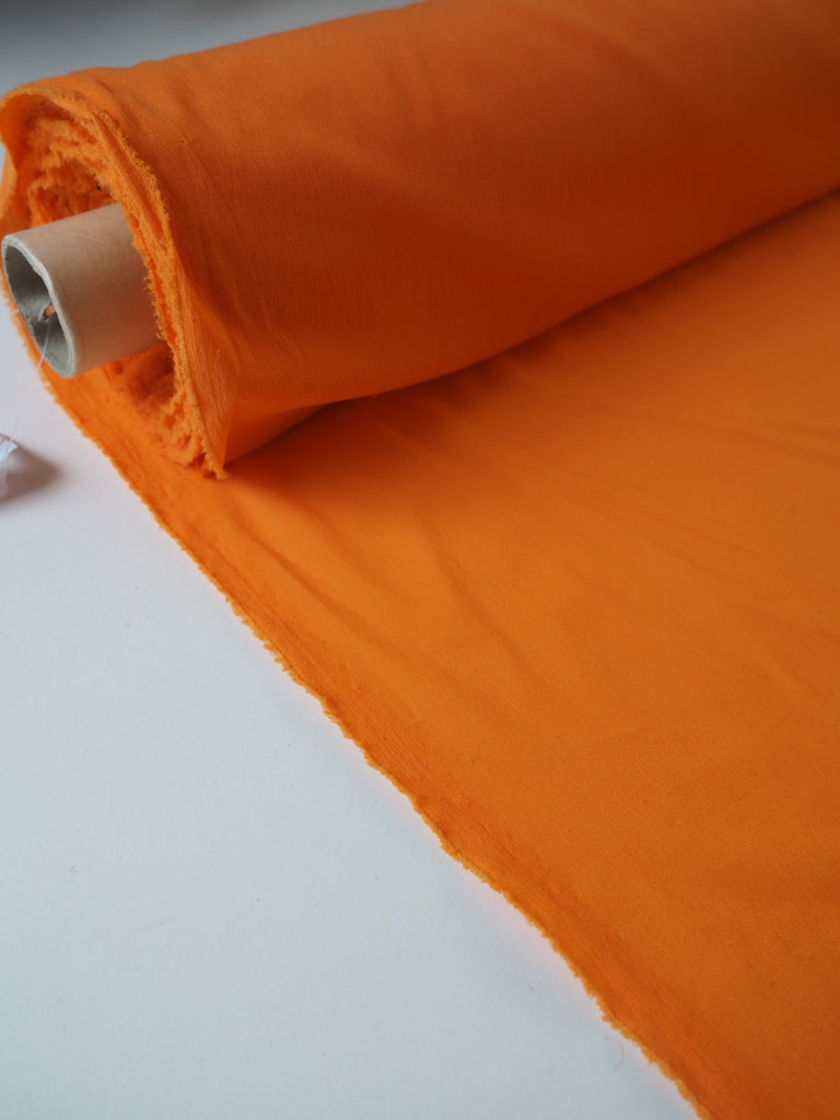 Tangerine Stretch Silk/Acetate Chiffon Lining