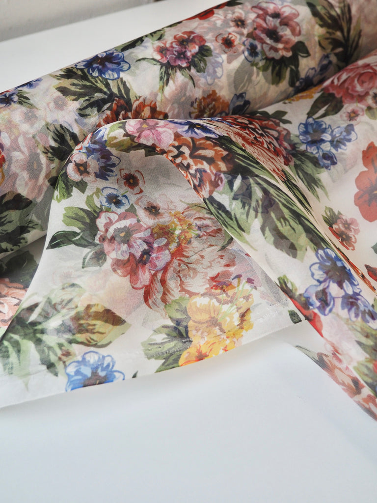 Aloha Floral Silk Organza