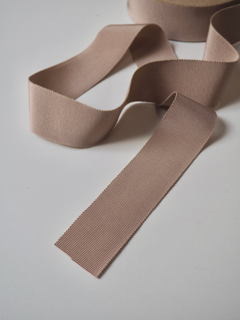 Beige Grosgrain Ribbon 40mm