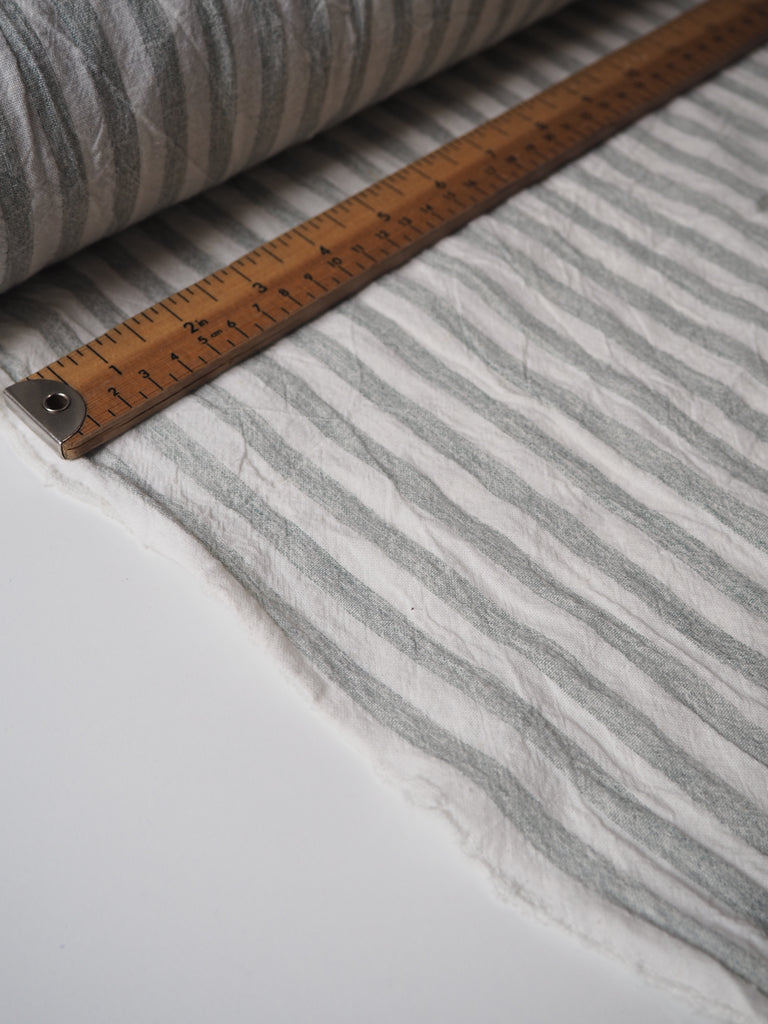 Panache Stripe Crinkle Cotton
