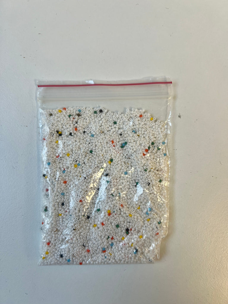 Small White Seed Beads 33g