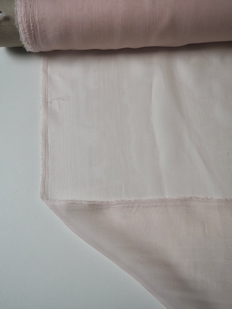 Pale Pink Silk Chiffon