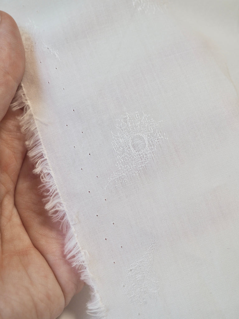 Liberty White Athena Cotton Jacquard