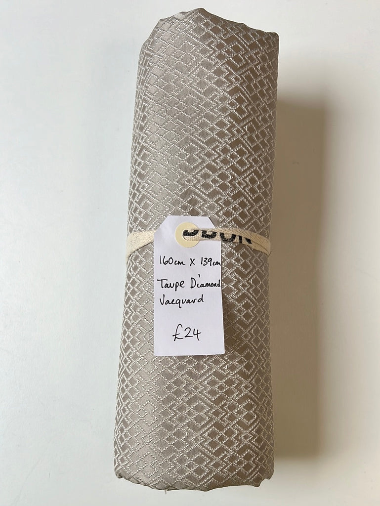 Taupe Diamond Jacquard Remnant