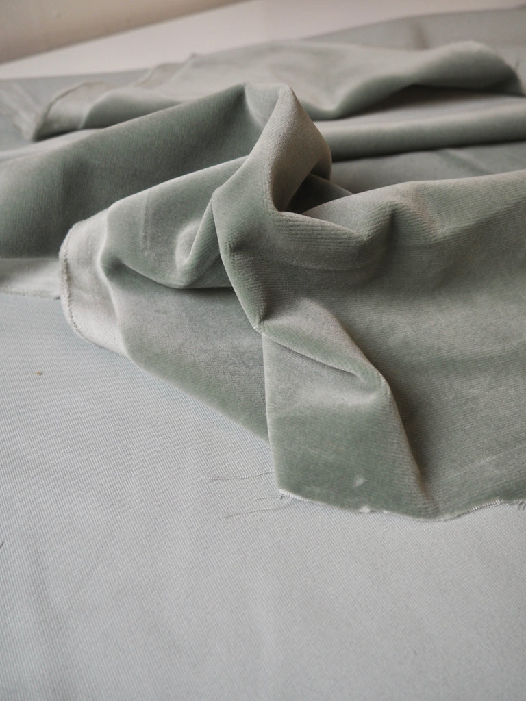 Sea Mist Cotton Velvet
