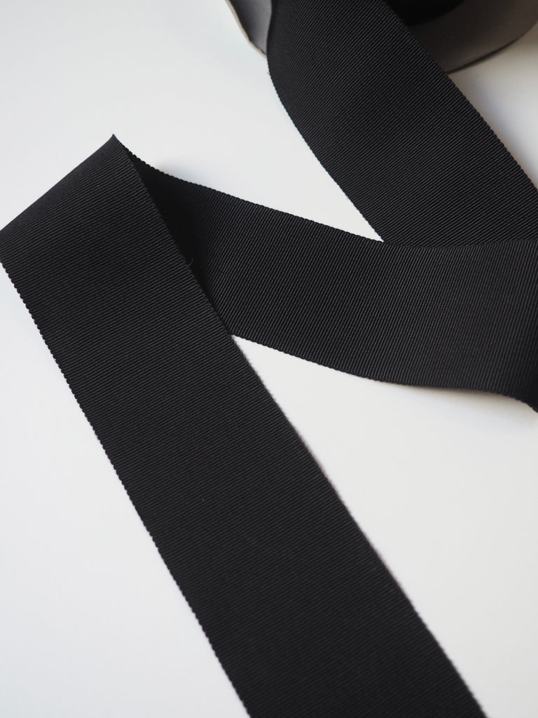 Black Grosgrain Ribbon 50mm