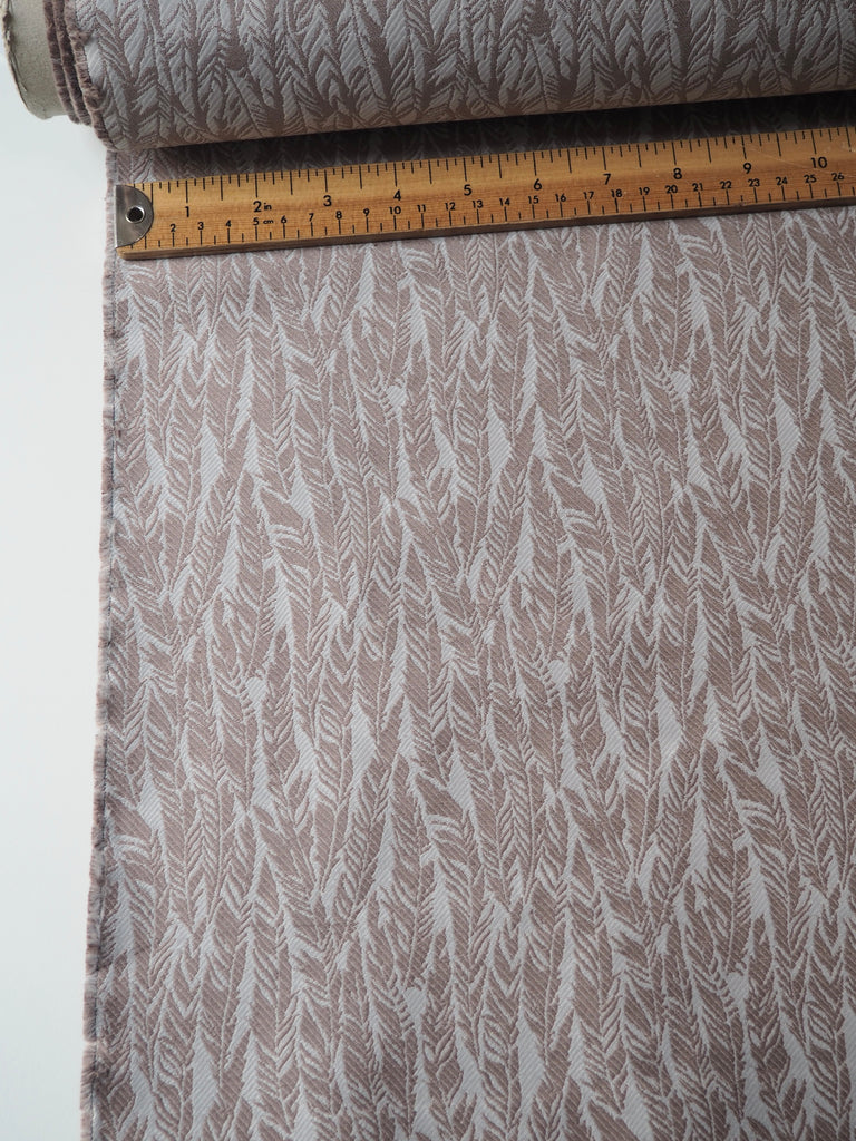 Taupe Feather Jacquard