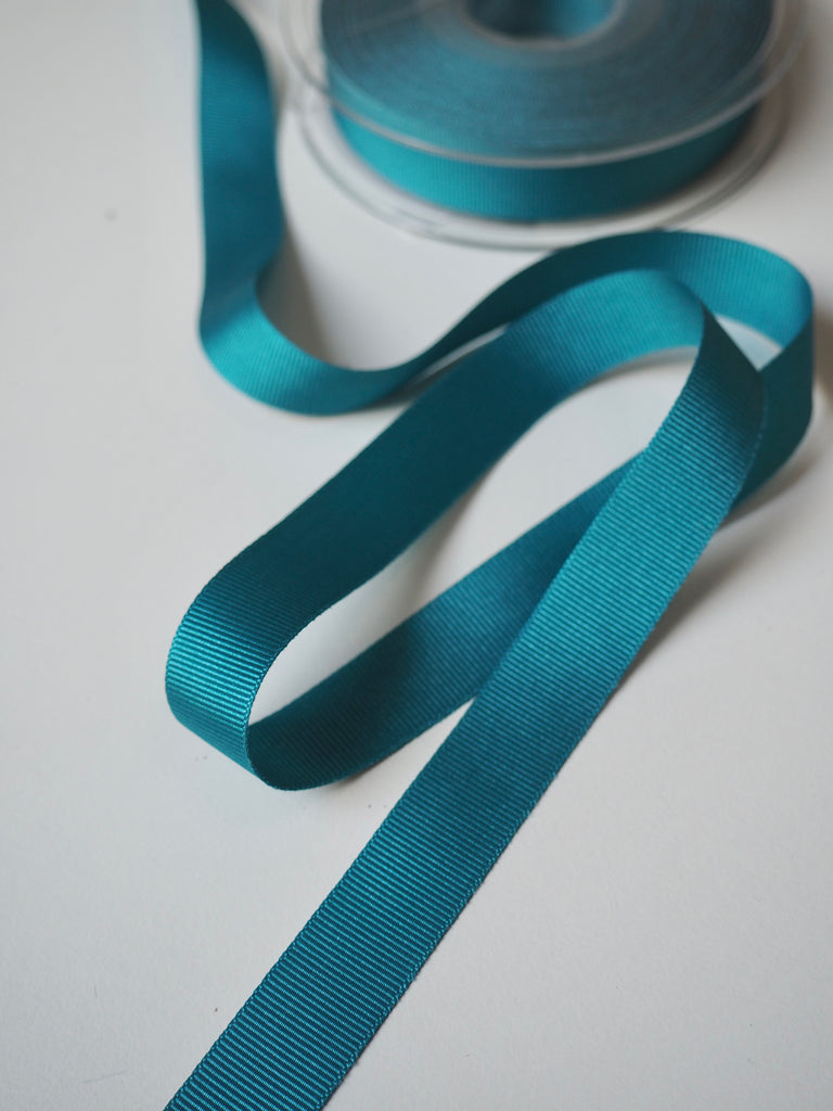 Berisfords Teal Grosgrain Ribbon 16mm