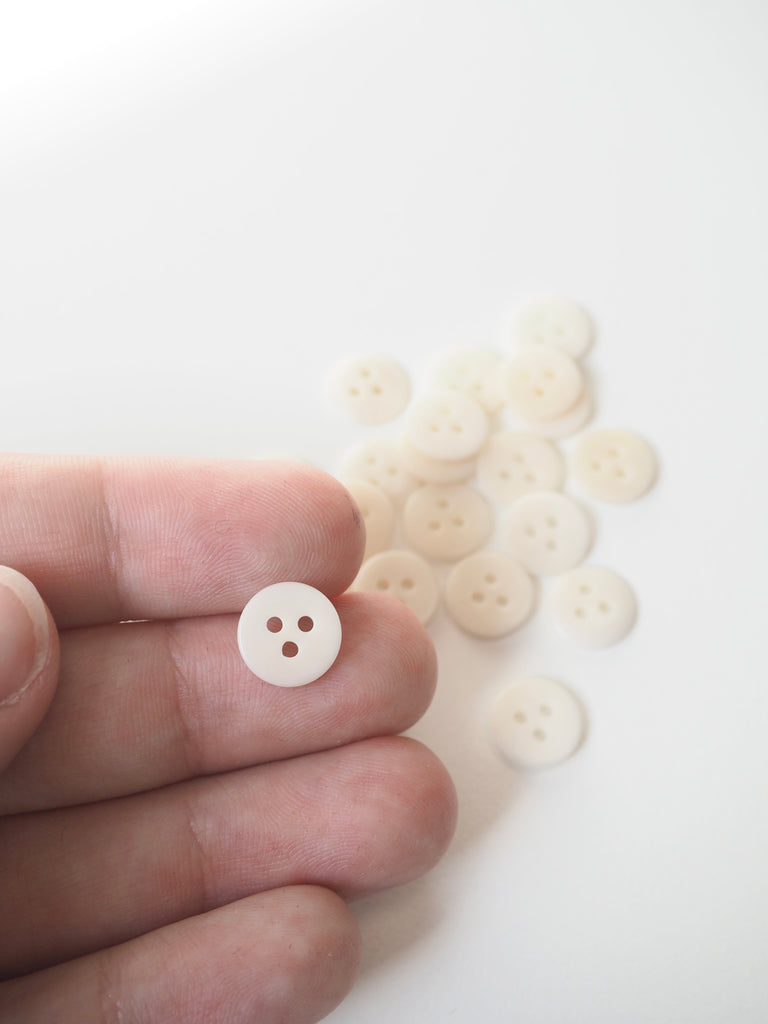 Cream Domed Corozo Buttons 10mm/16L