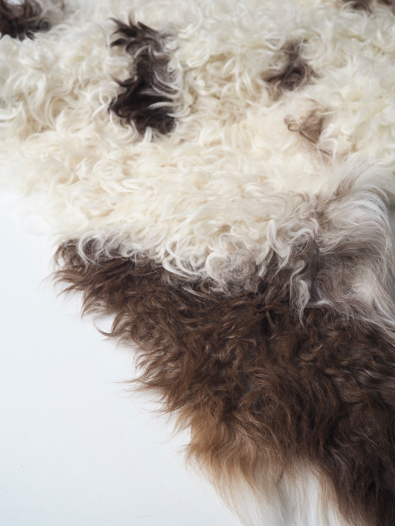 Natural Brown + Cream Shearlings