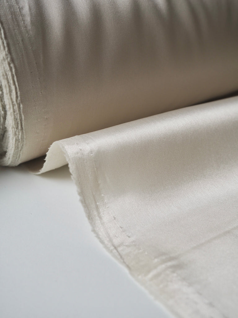 Oyster Stretch Acetate Satin Twill Lining