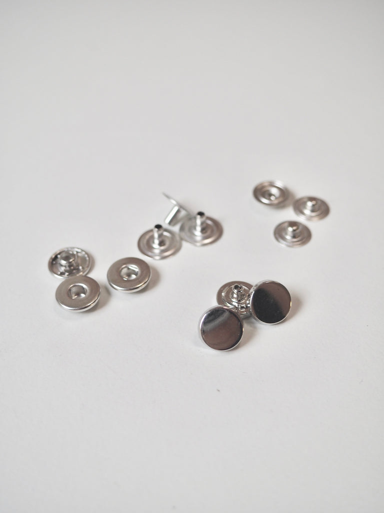 Silver Chunky Press Studs 9mm/14L