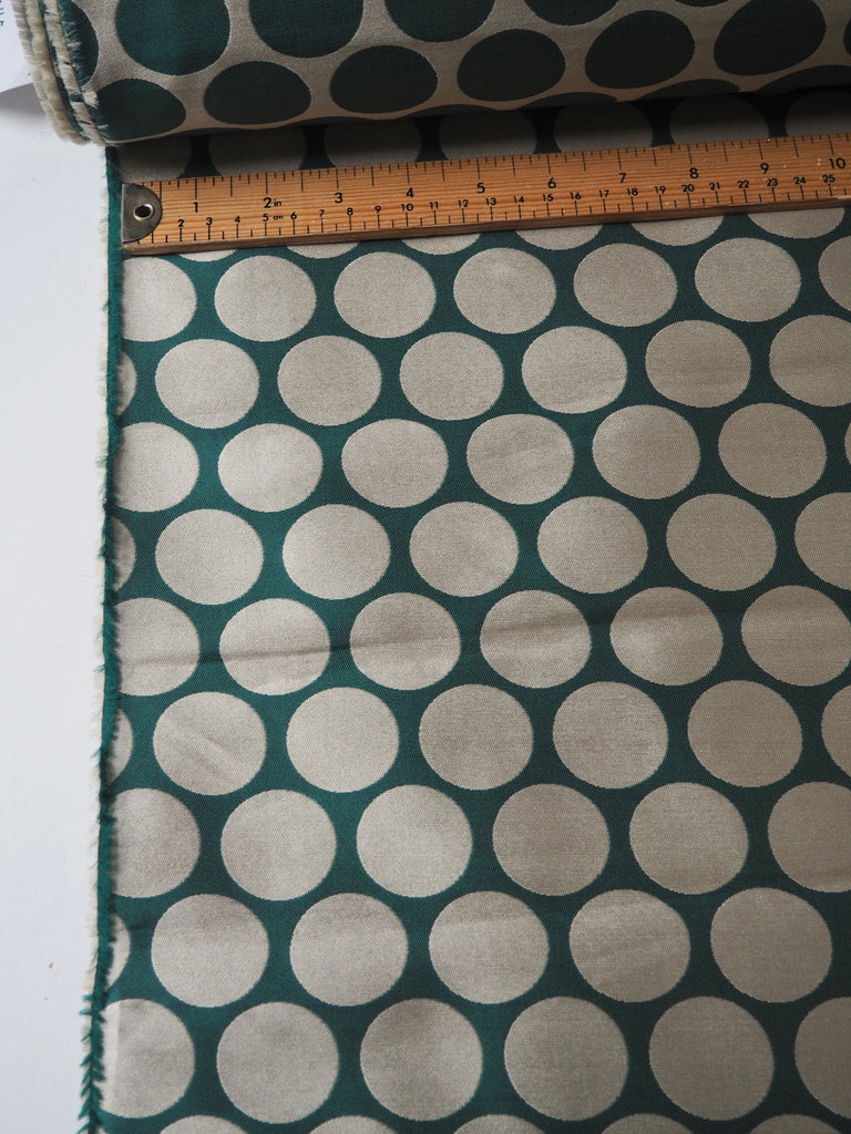 Green Polka Dot Jacquard