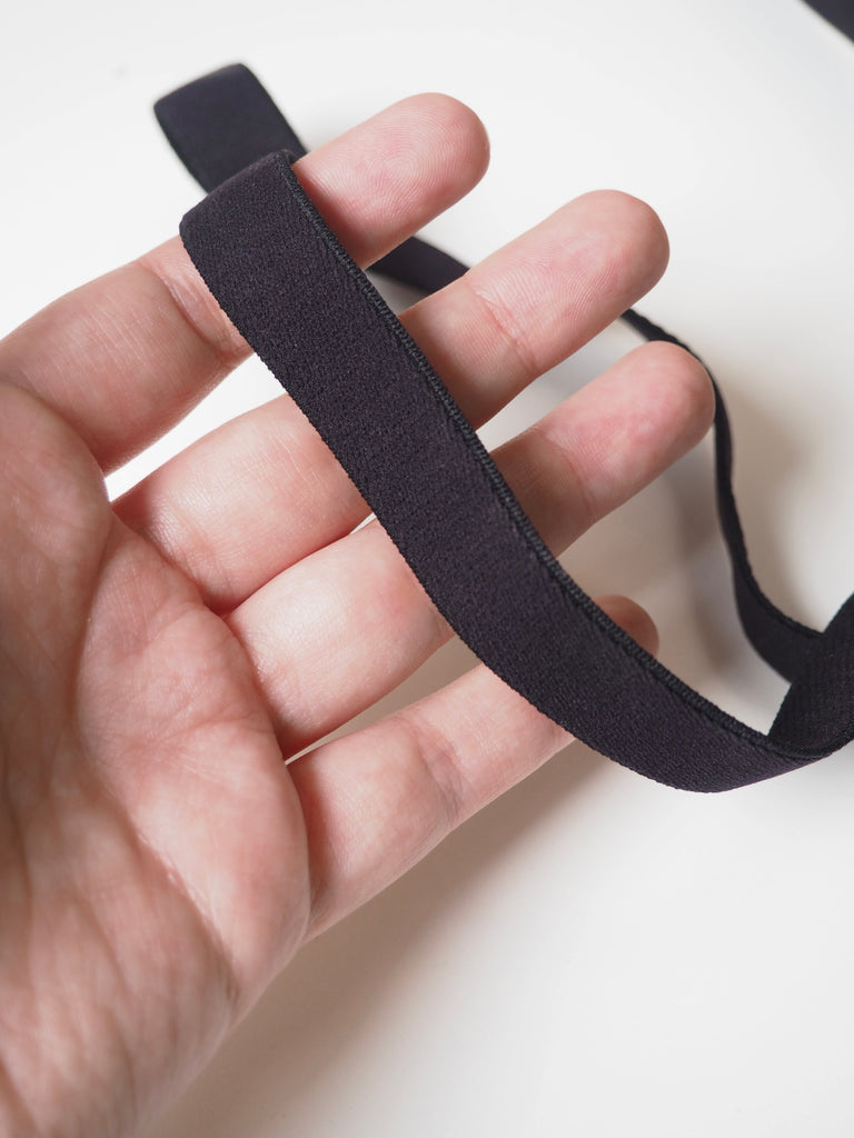 Black Strap Elastic 17mm