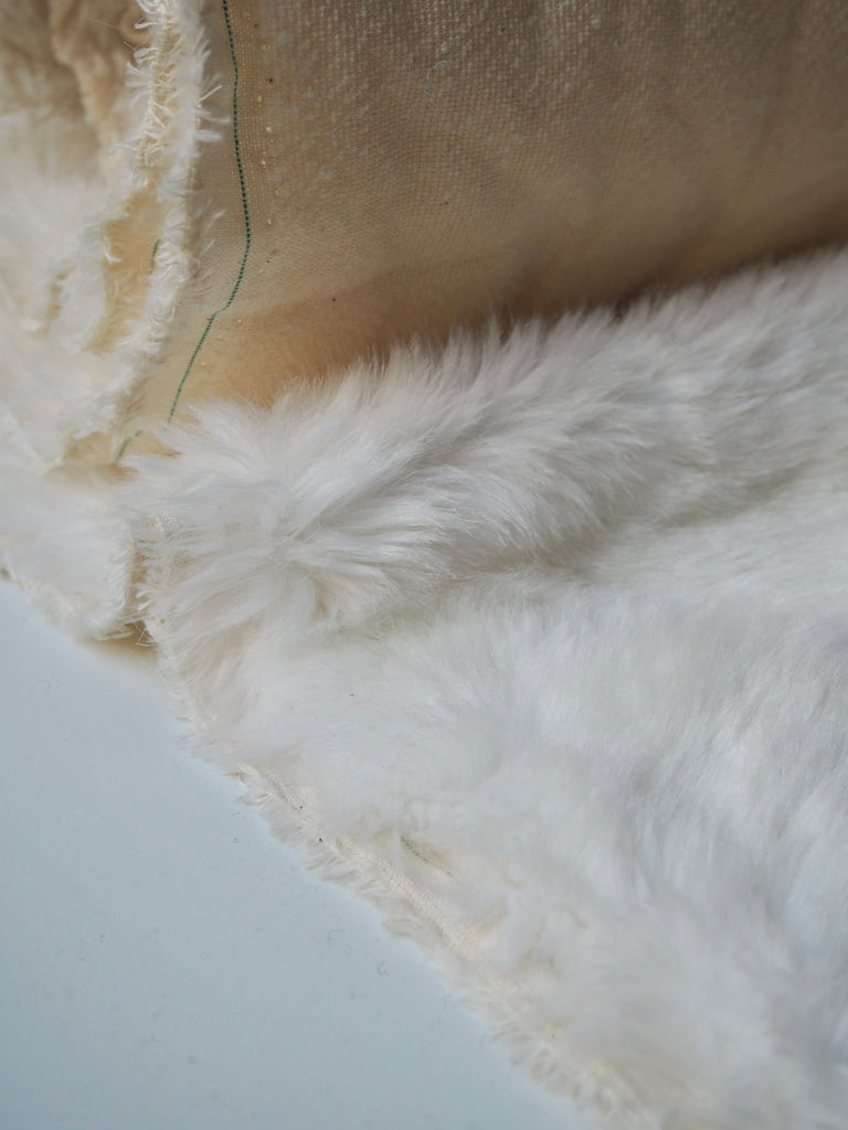 Steiff White Faux Faur