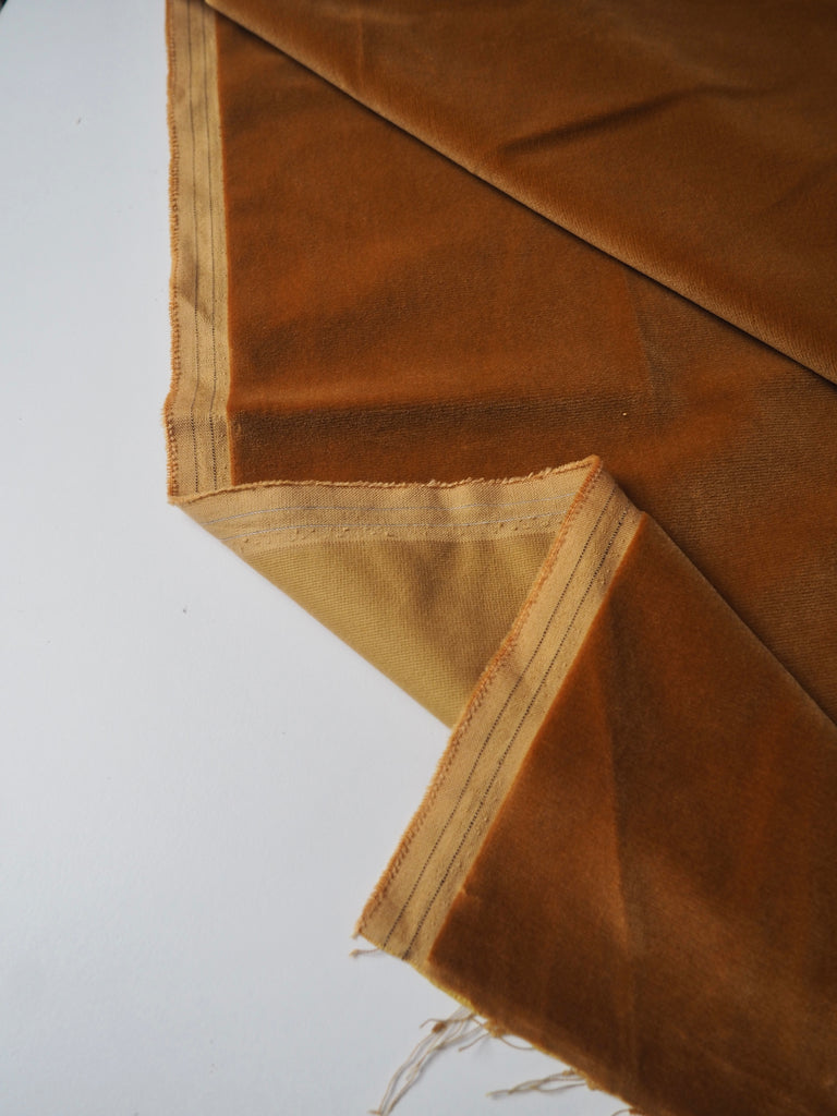 Mustard Cotton Velvet