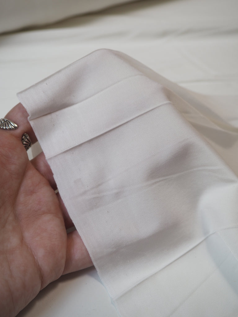 Off-White Satin Viscose Jersey