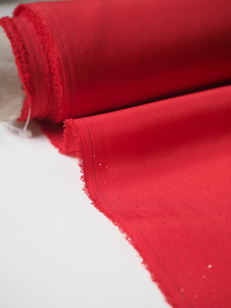 Red Crepe de Chine