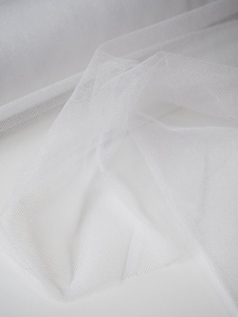 White Iridescent Tulle