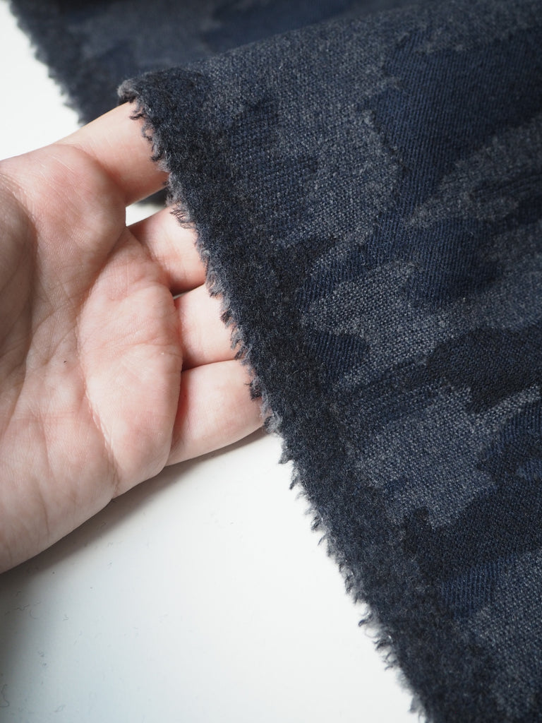 Navy Camouflage Waterproofed Wool