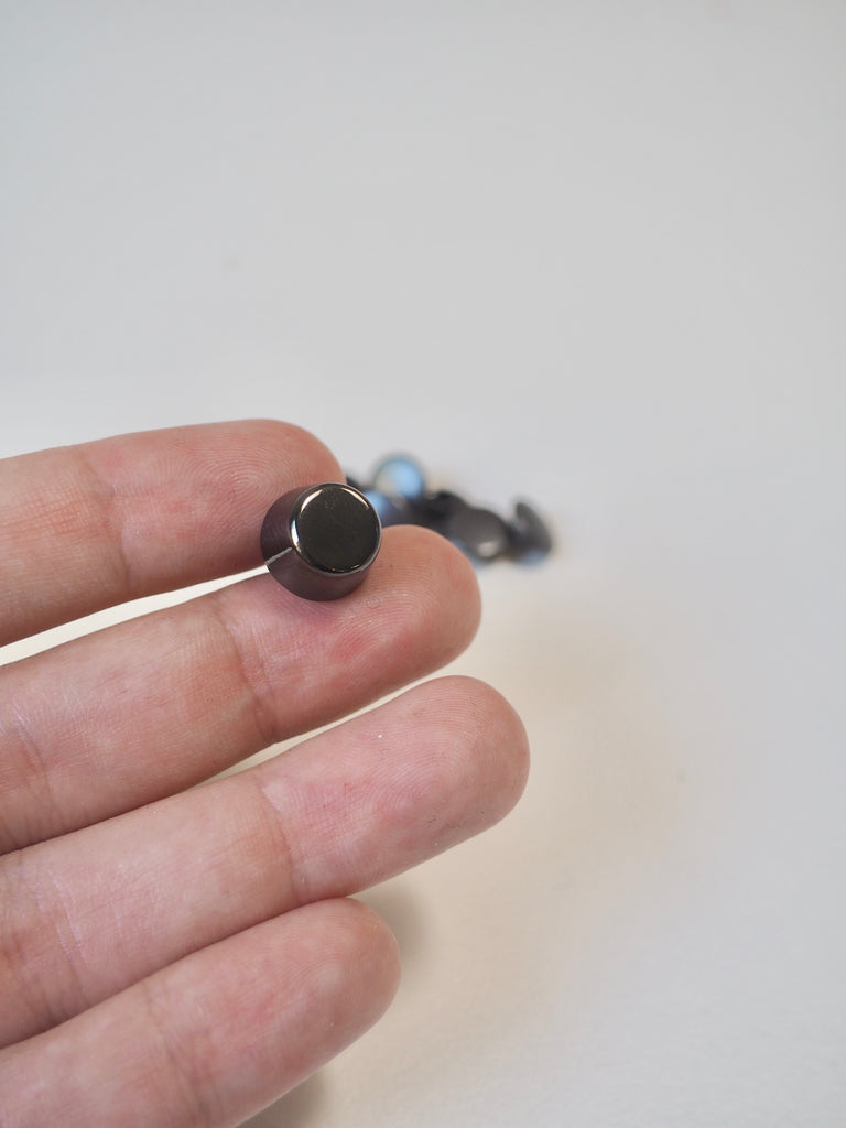 Gunmetal Chunky Studs 12mm