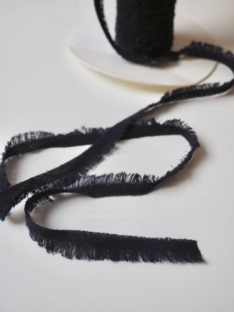 Dark Navy Fringe Trim 15mm