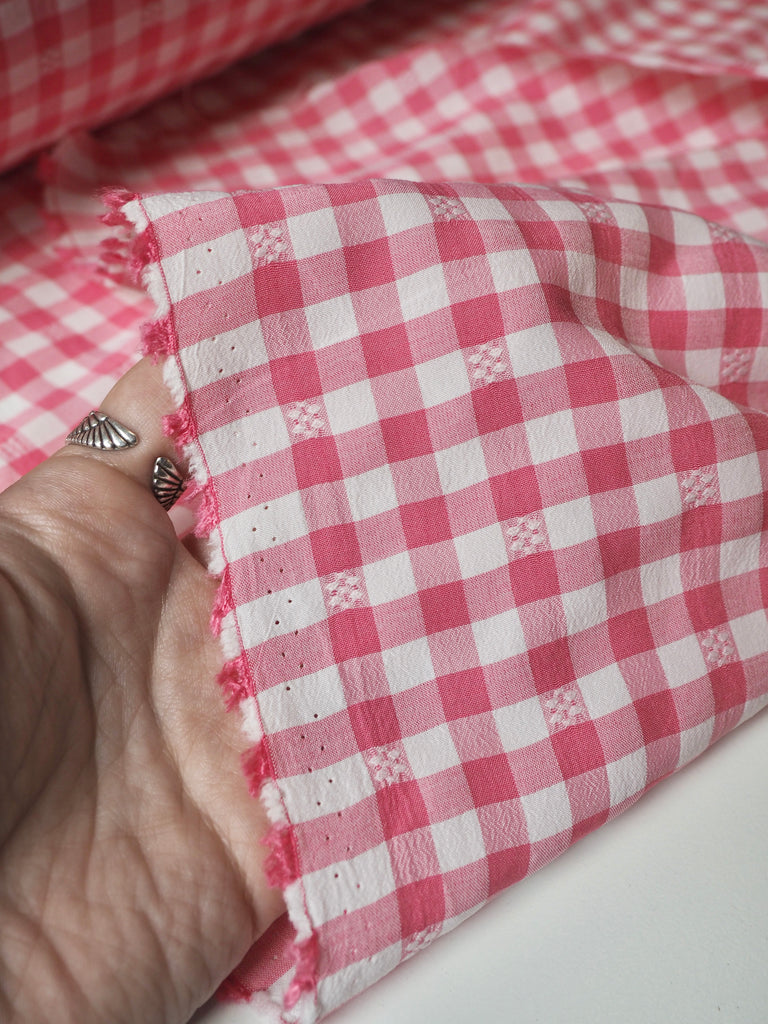 Pink Dotted Gingham