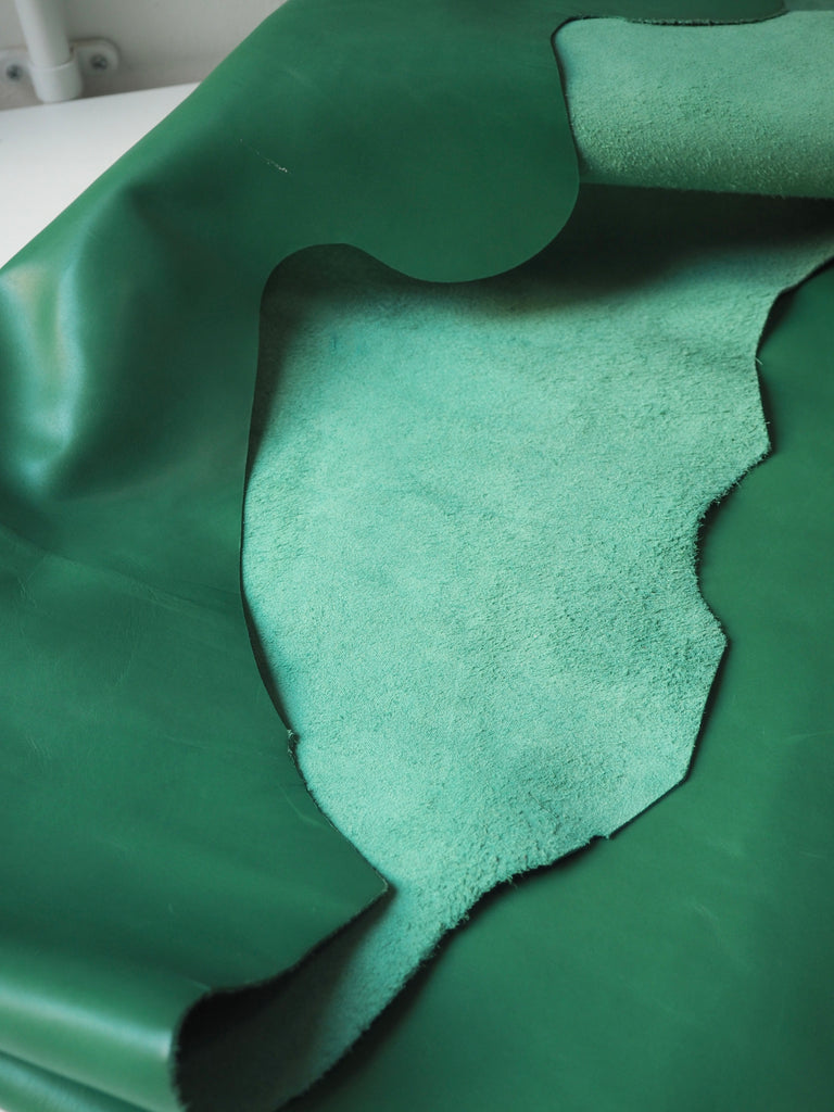 Green Smooth Cowhide