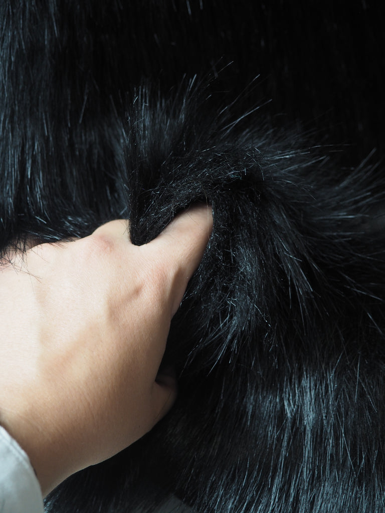 Black Long Faux Fur