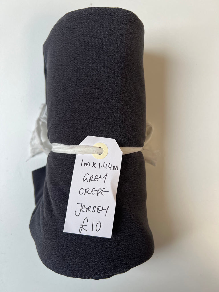 Grey Crepe Jersey Remnant