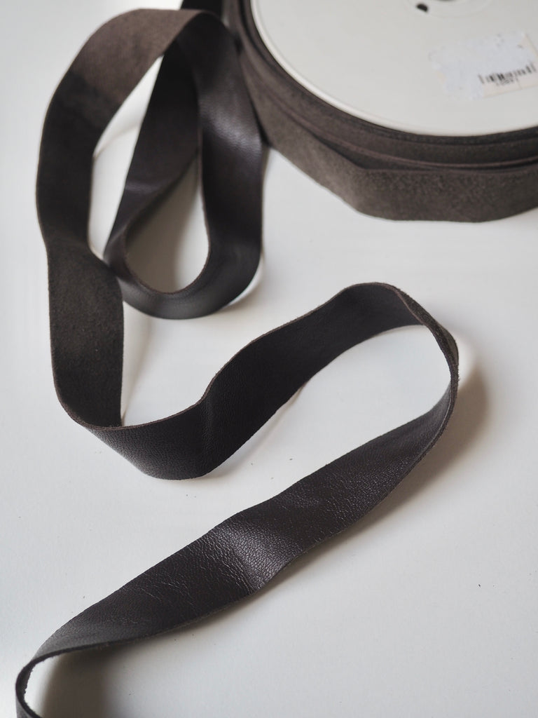 Dark Brown Leather Tape 20mm