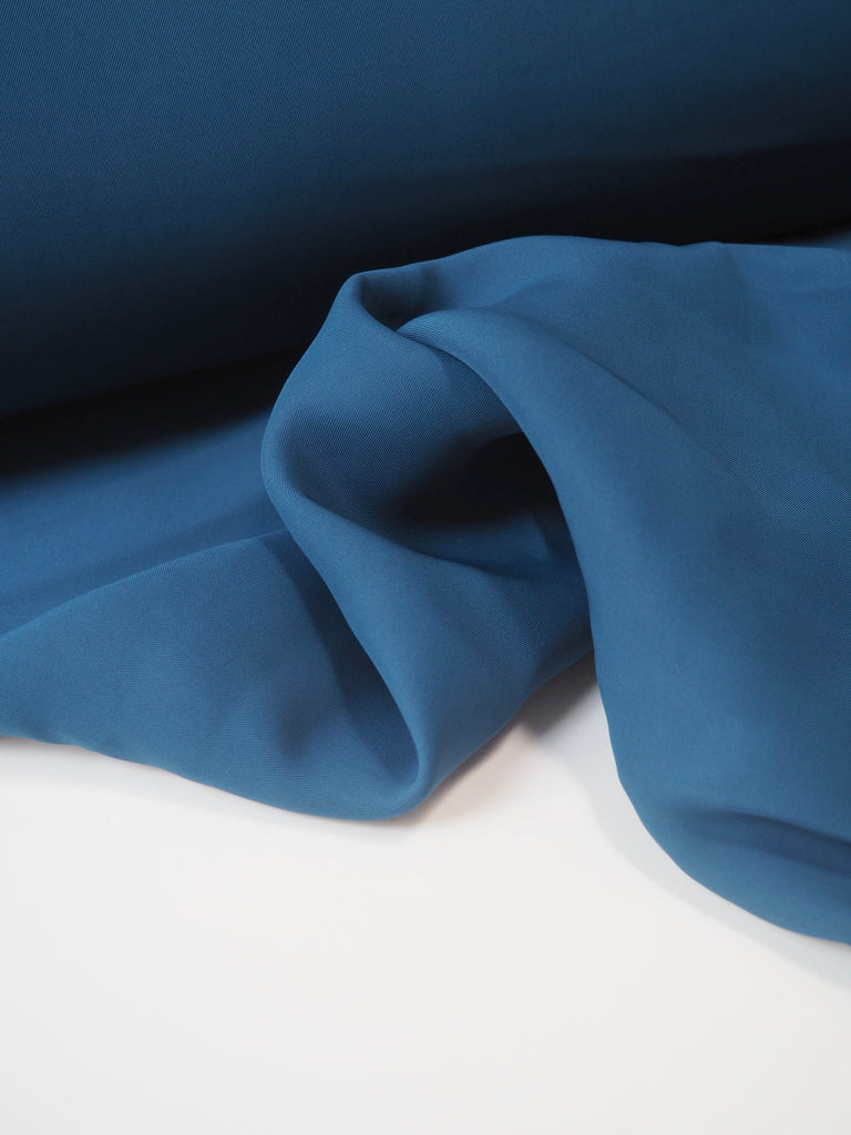 Steel Blue Viscose Twill