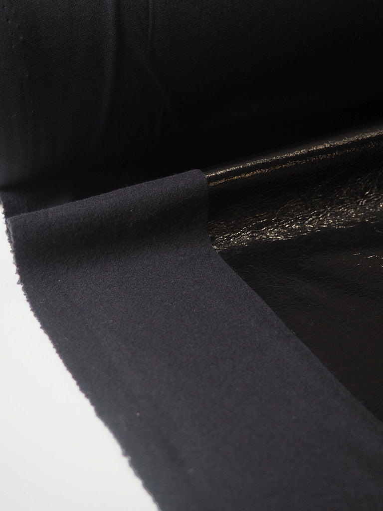 Black Patent Stretch Pleather