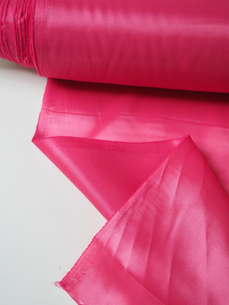 Hot Pink Stretch Acetate Satin Twill Lining