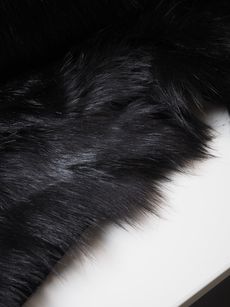 Black Long Faux Fur