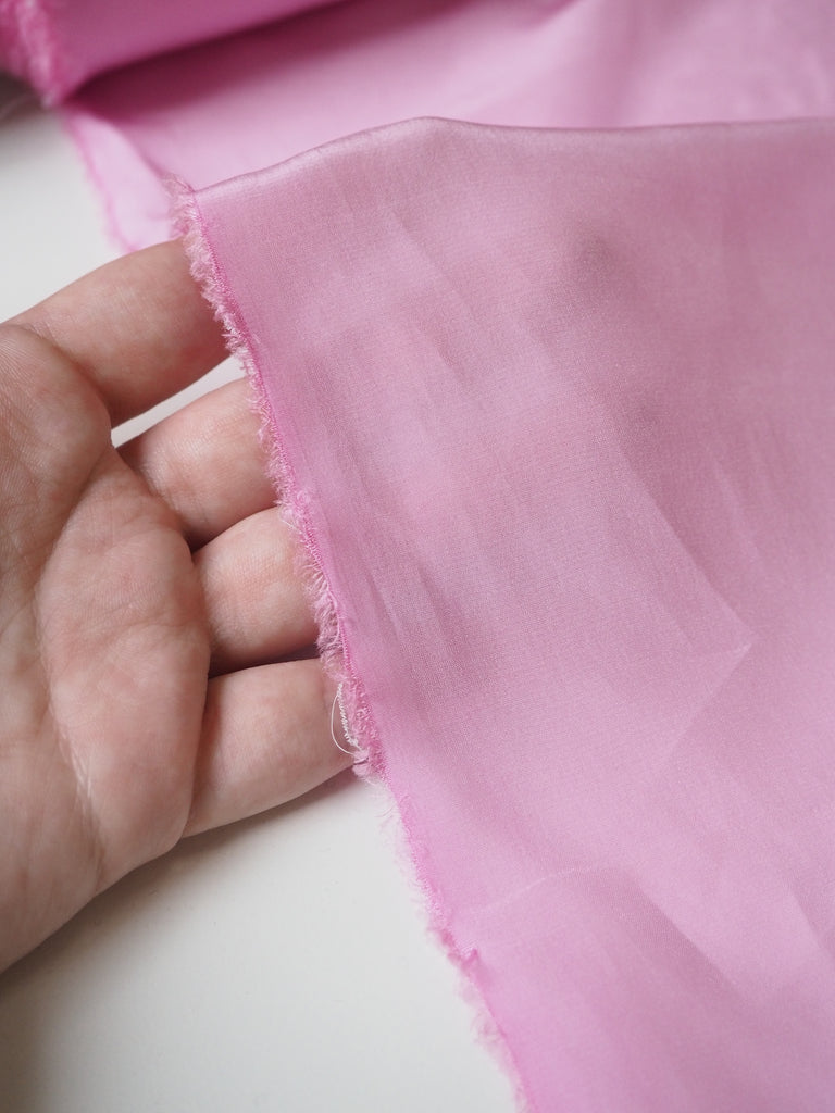 Pink Lightweight Silk Crepe de Chine