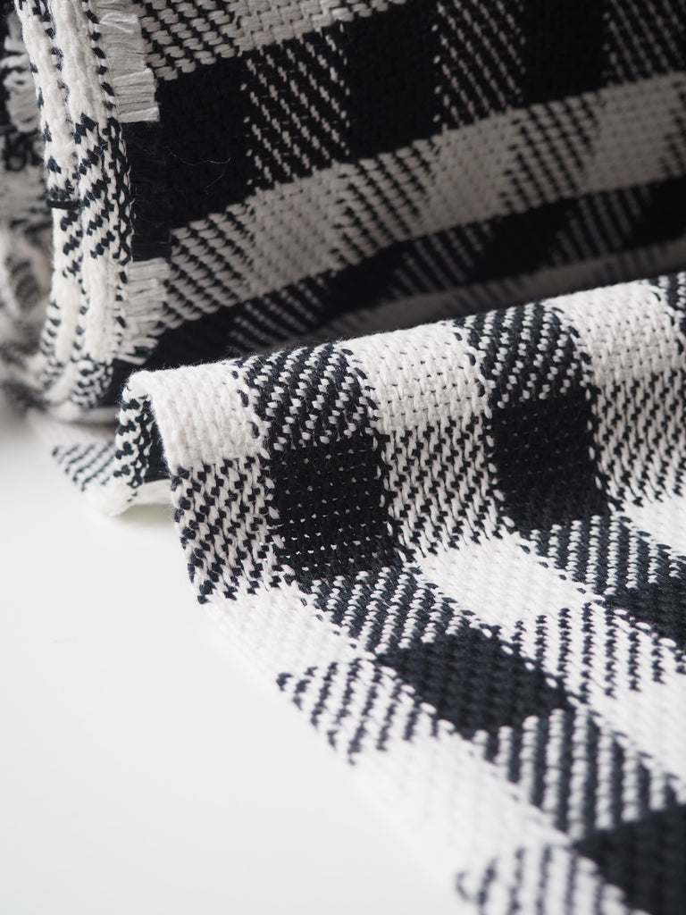 B+W Gingham Cotton Jacquard