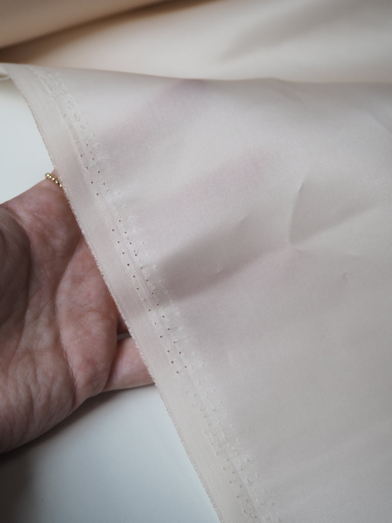 Light Peach Heavy Silk Satin Organza