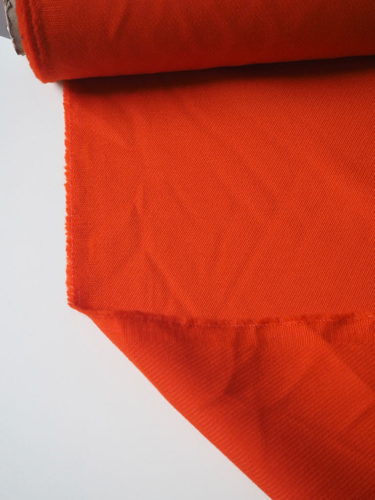 Orange Wool Twill