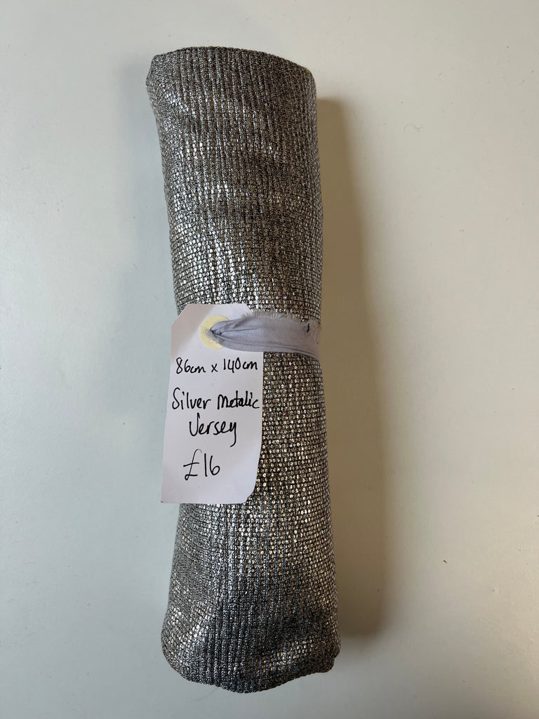 Silver Metallic Jersey Remnant