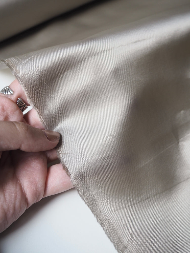 Mushroom Viscose Twill Lining