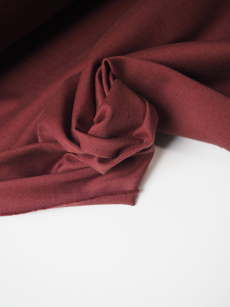 Maroon Cotton Twill