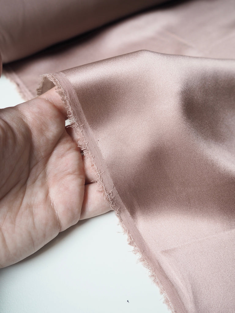 Dusky Rose Silk Charmeuse