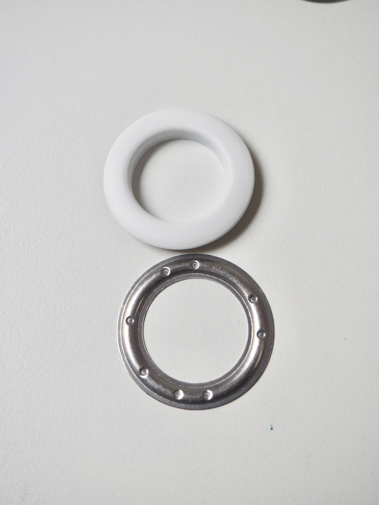 Matte White Eyelets 35mm