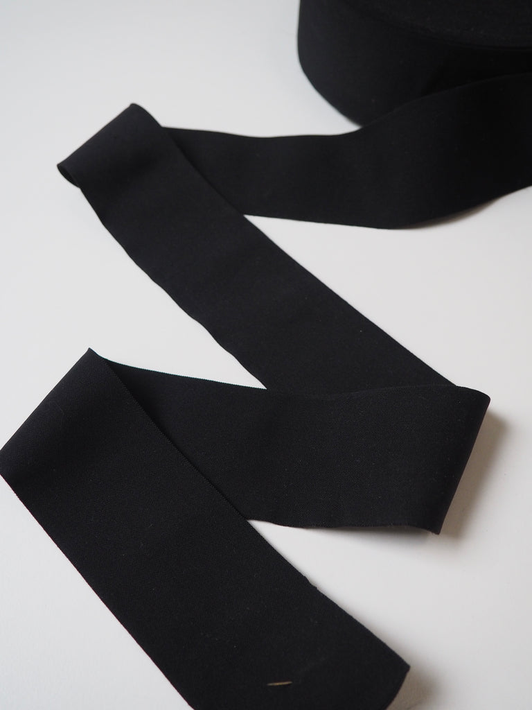 Black Thin Elastic 50mm