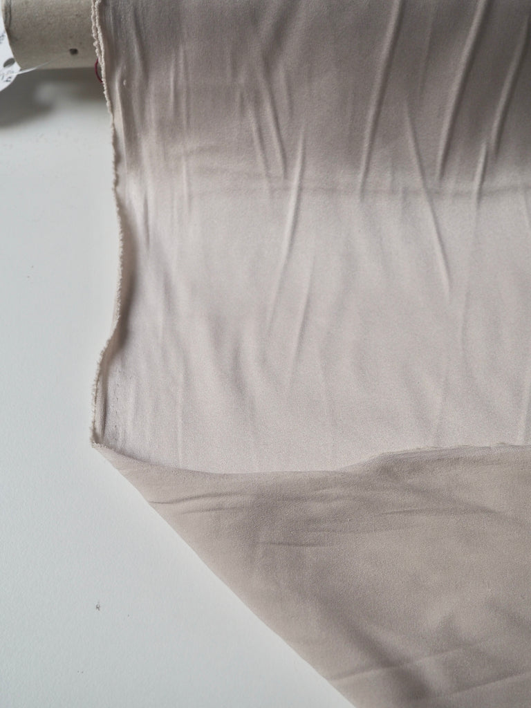 Oyster Stretch Washed Silk Satin